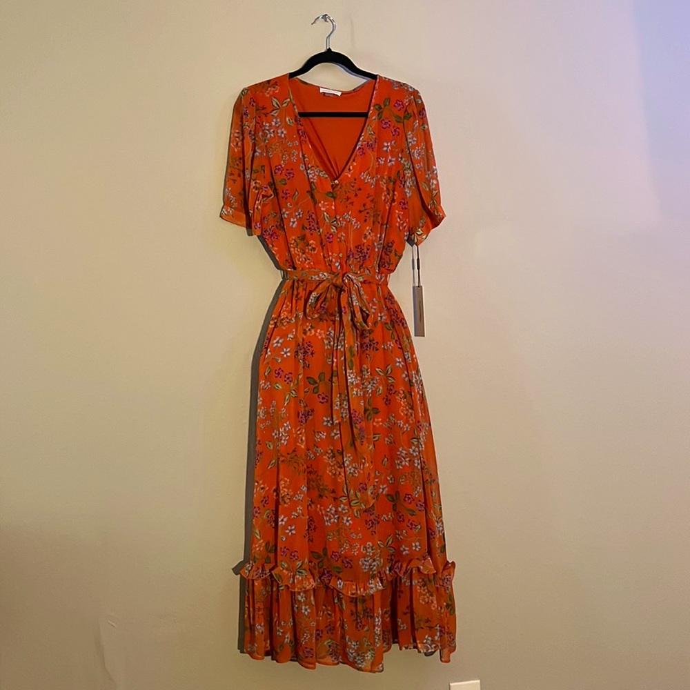 Calvin Klein floral print maxi dress. New with tag.